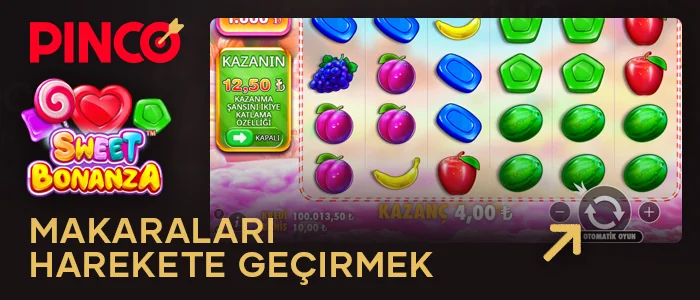 Pinco Casino'da Sweet Bonanza'da Spin yapın