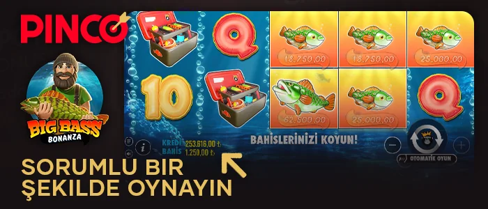 Pinco sitesinde Big Bass Bonanza oynarken bakiyenizi takip edin