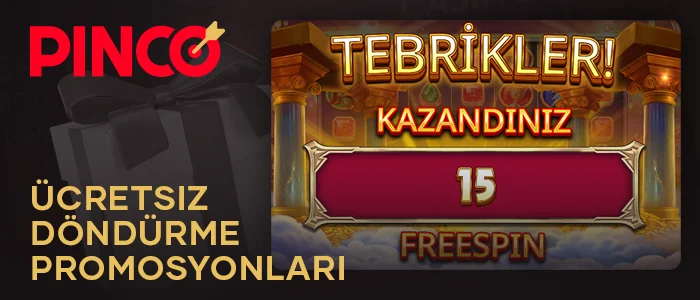 Pinco online casinoda ücretsiz dönüşler kazanın
