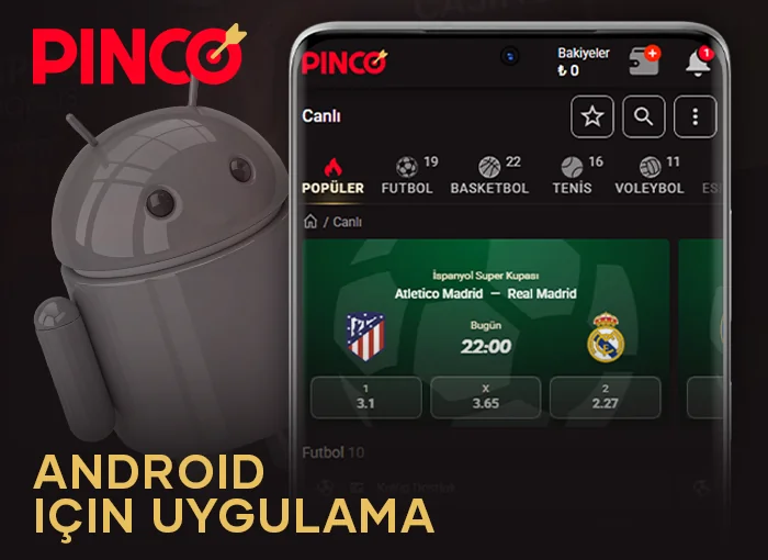 Pinco uygulamasını Android cihazlara indirmek için adım adım talimatlar