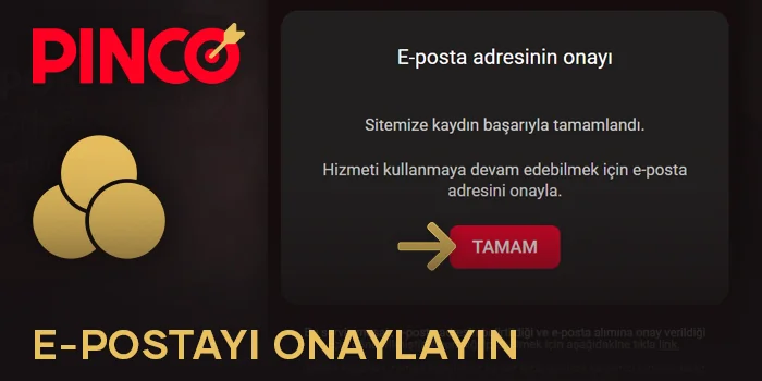 Pinco Casino Plinko'da e-posta doğrulamasını onaylayın